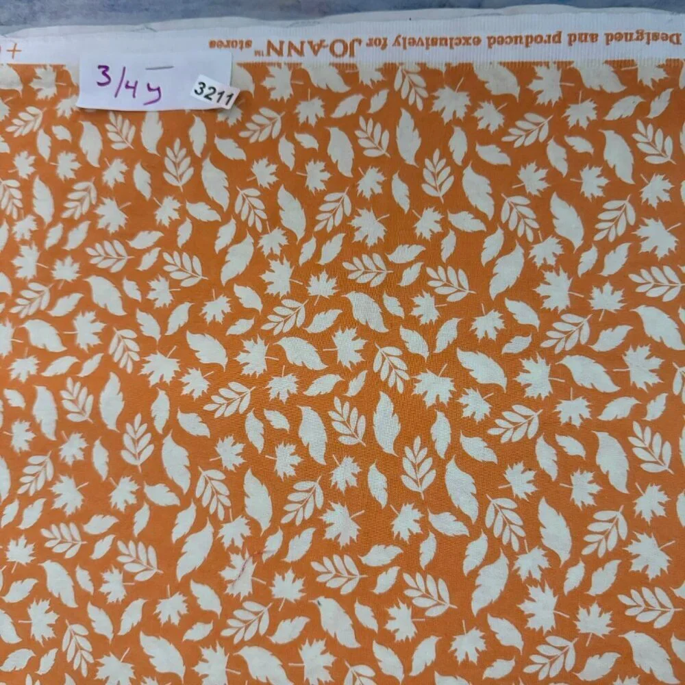 3 1/2 + yards Cotton Quilt Fabric Bundle Rust Green Craft Fall Material #987